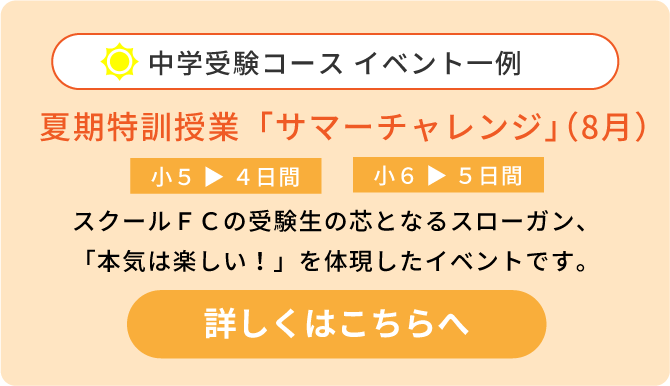 イベントの一例：サマーチャレンジ