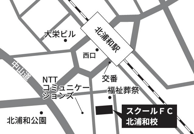 スクールFC北浦和校地図