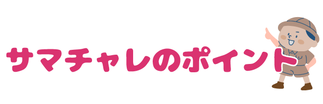 サマーチャレンジのポイント